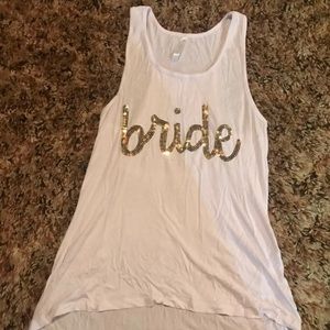 Sequin bride Tank